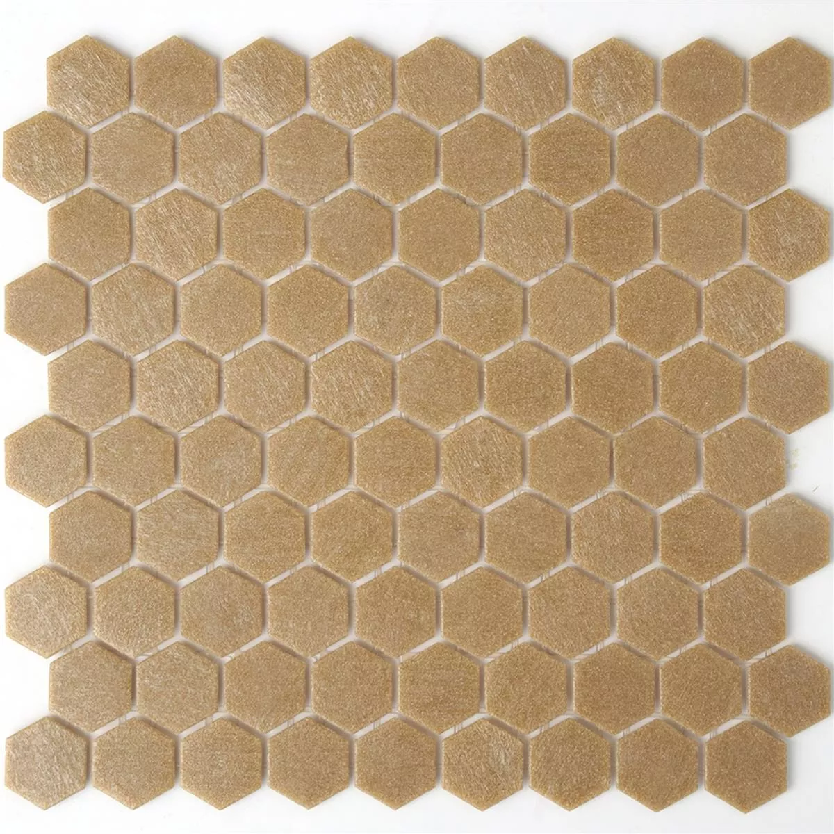 Γυάλινο Μωσαϊκό Πλακάκια Trend-Vi Hexagonal 182 Ανοιχτό Kαφέ