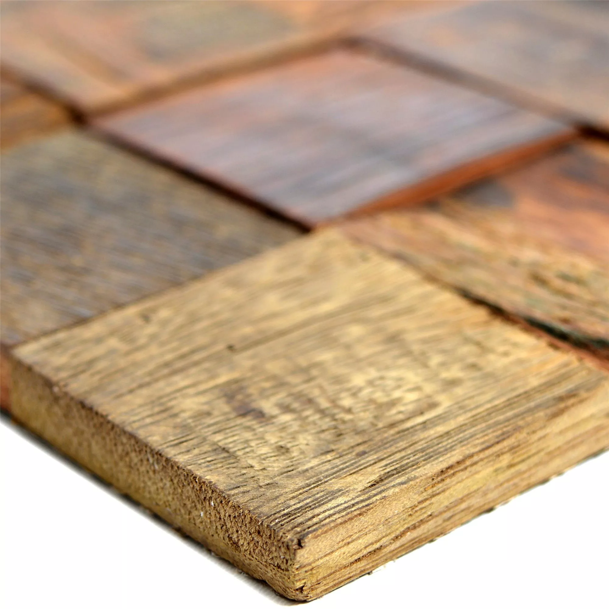 Ξύλο Ψηφιδωτά Πλακάκια Bredon 3D Kαφέ Tετράγωνο Ξύλο Ψηφιδωτά Πλακάκια Bredon 3D Kαφέ Tετράγωνο