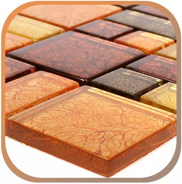 Μωσαϊκό Γυαλιού 8mm Μέταλλο Μωσαϊκό Γυαλιού 8mm Μέταλλο