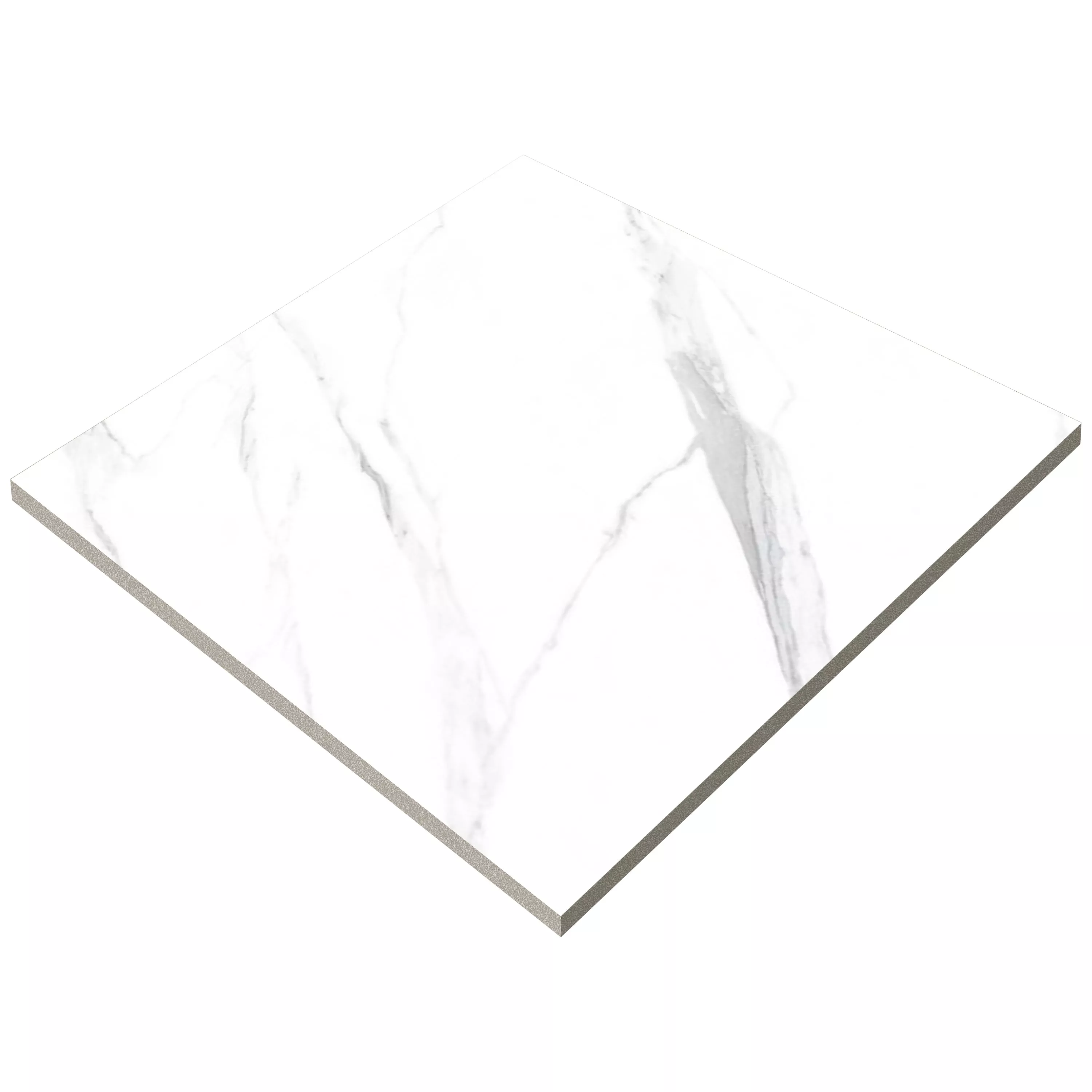 Πλακάκια Δαπέδου Louisburg Statuario Ασπρο Παγωμένος Διορθώθηκε 60x60cm