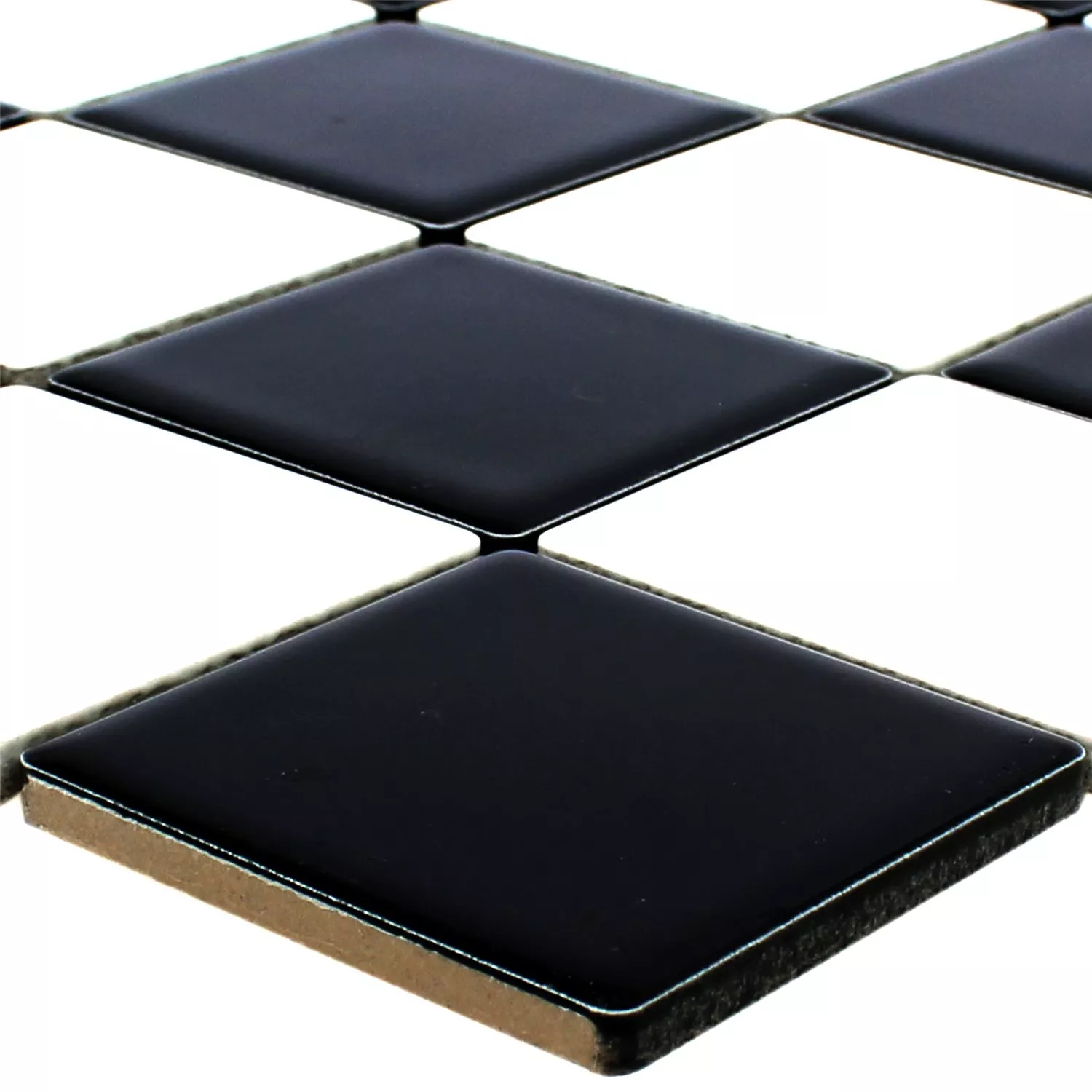 Πρότυπο από Ψηφιδωτά Πλακάκια Kεραμικά Monte Carlo Μαύρος Ασπρο Παγωμένος