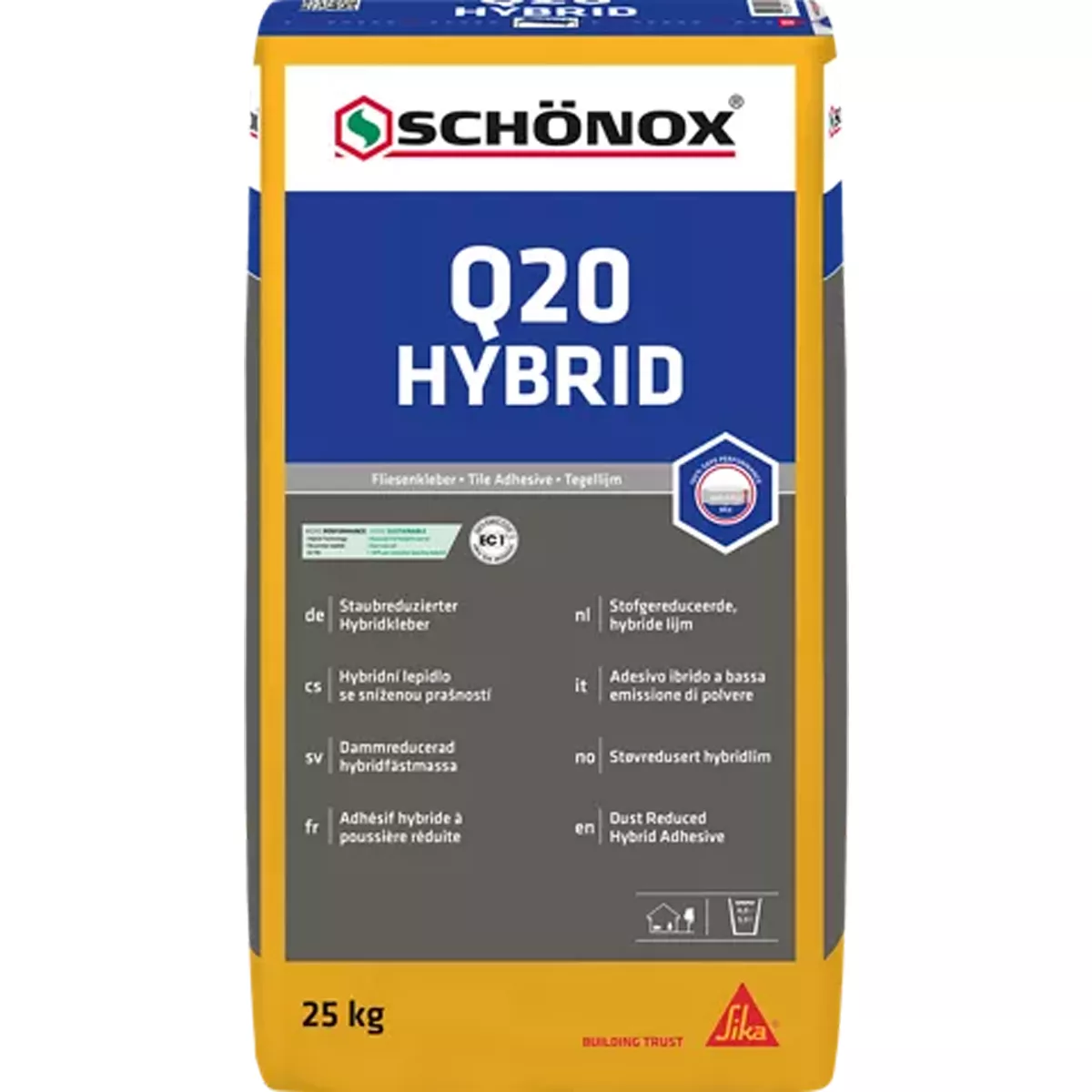 Κόλλα πλακιδίων Schönox Q20 Hyprid 25 kg