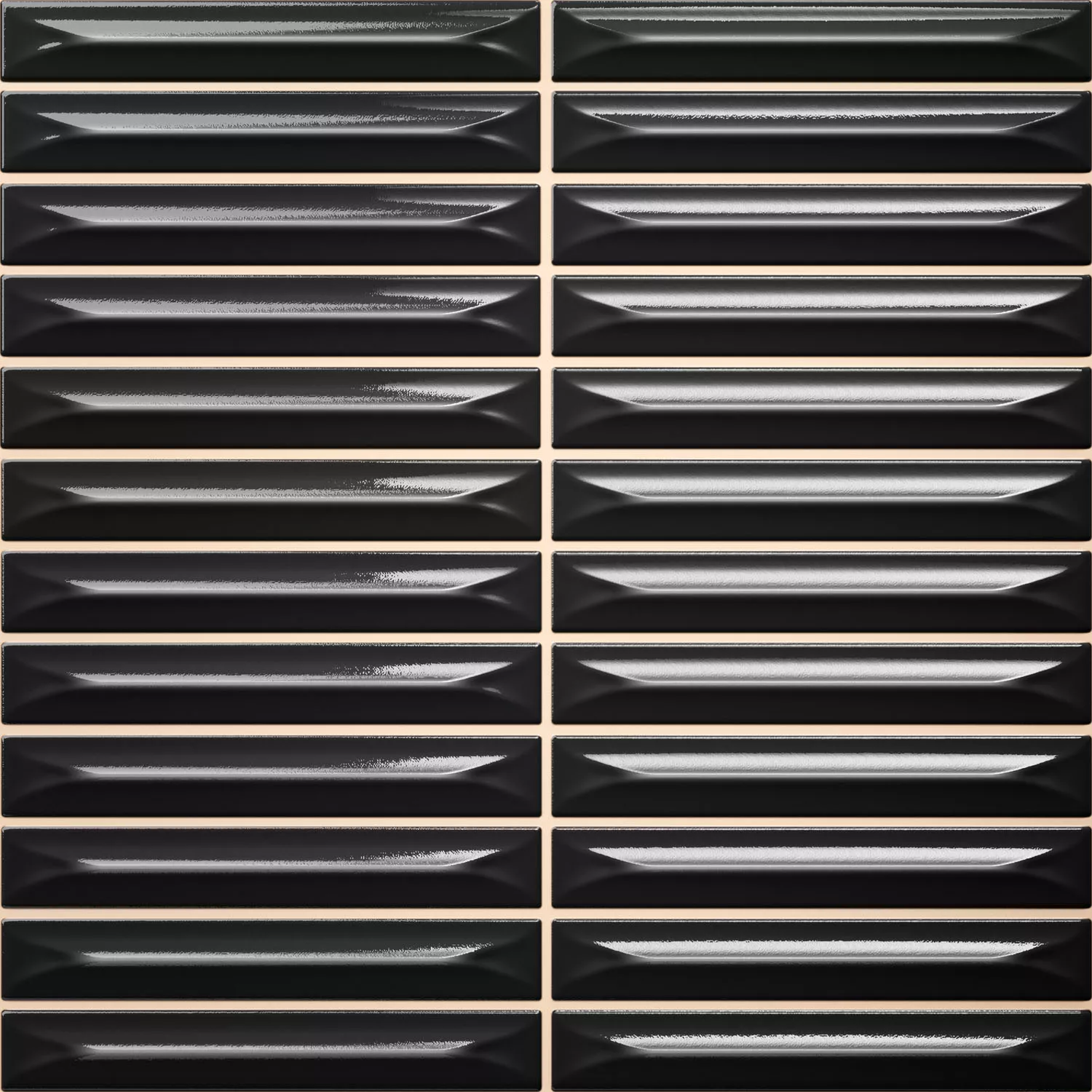 Bevel Μαύρος Αστραφτερό Ράβδος 20x20 cm