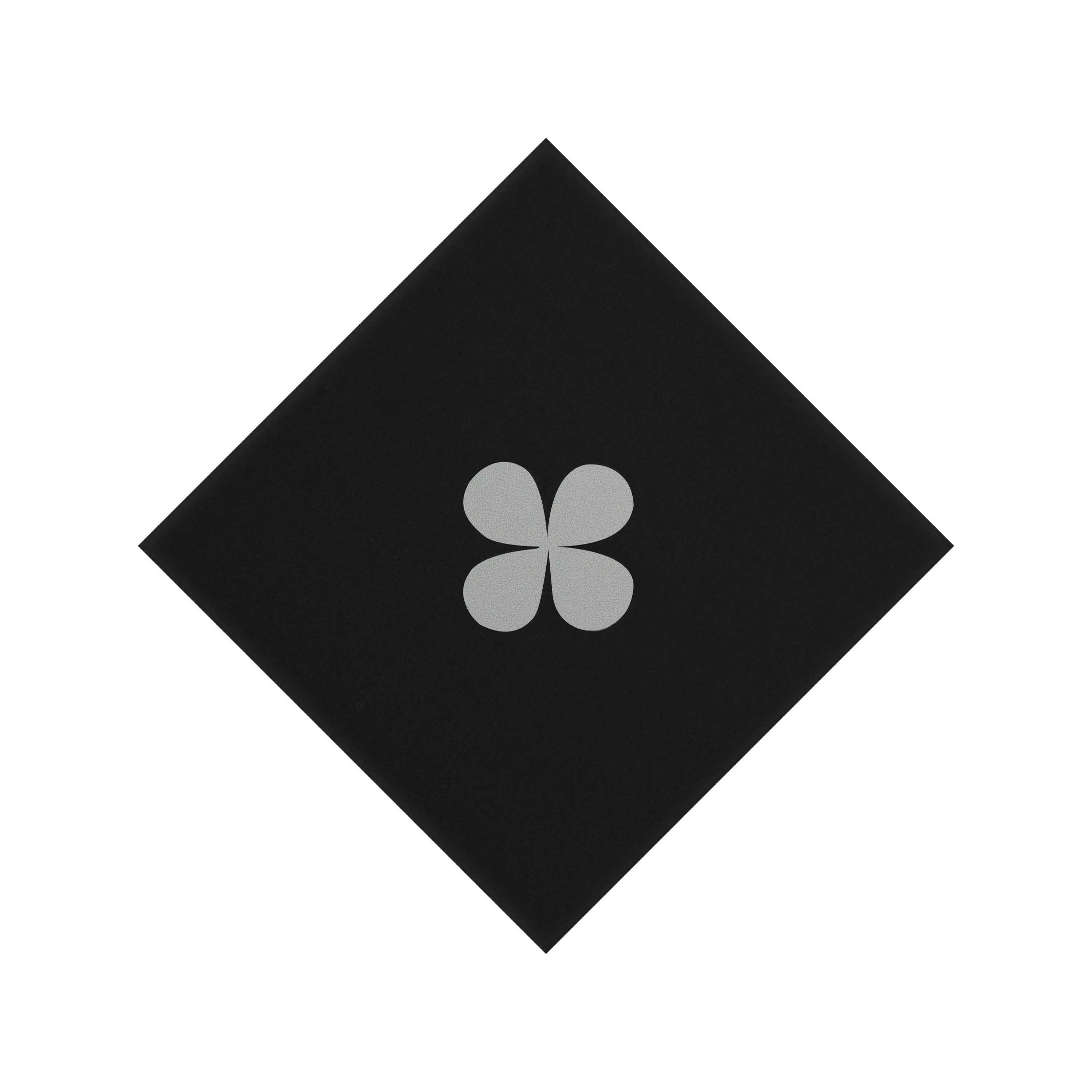 Πορσελάνινα Σκεύη Πλακάκια Genexia Μαύρος Ασπρο Decor 1 Ροζόνη  4,6x4,6cm