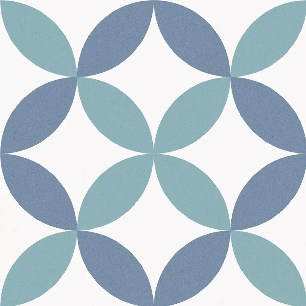 Πλακάκια Δαπέδου Εμφάνιση Tσιμέντου Atlantica DaVinci Μπλε Ασπρο