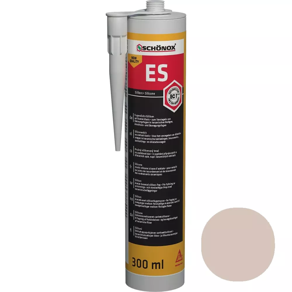 Σιλικόνη σφράγισης αρμών Schönox ES Bahama Beige (300ml) Σιλικόνη σφράγισης αρμών Schönox ES Bahama Beige (300ml)